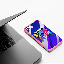 Чехол iPhone 7/8 матовый FANG & GROM BRAWL STARS, цвет: 3D-баблгам — фото 2