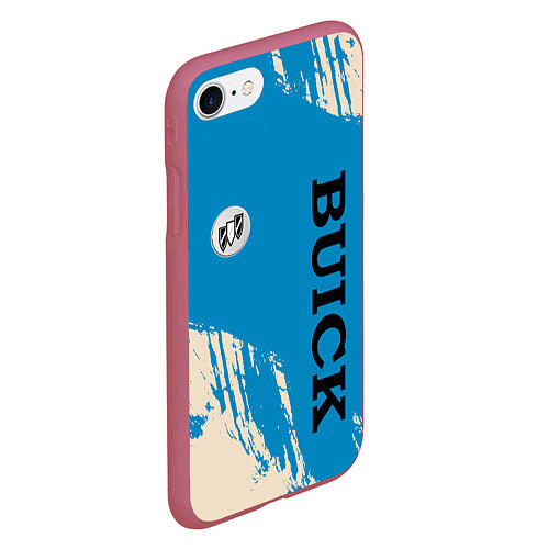 Чехол iPhone 7/8 матовый Buick Logo emblem / 3D-Малиновый – фото 2