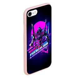 Чехол iPhone 7/8 матовый Ева 01 - Neon Genesis Evangelion, цвет: 3D-светло-розовый — фото 2