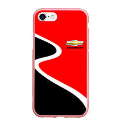 Чехол iPhone 7/8 матовый Chevrolet Логотип, цвет: 3D-баблгам