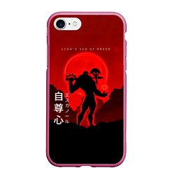 Чехол iPhone 7/8 матовый LIONS SIN OF PRIDE - Nanatsu no Taizai, цвет: 3D-малиновый