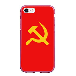 Чехол iPhone 7/8 матовый Красный Советский союз