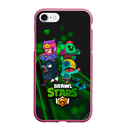 Чехол iPhone 7/8 матовый BRAWL STARS КОМПАНИЯ ИГРА