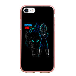 Чехол iPhone 7/8 матовый Dragon Ball Z Dark, цвет: 3D-светло-розовый