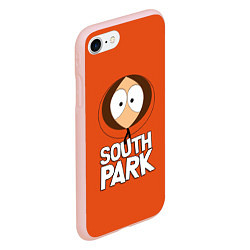 Чехол iPhone 7/8 матовый Южный парк Кенни South Park, цвет: 3D-светло-розовый — фото 2