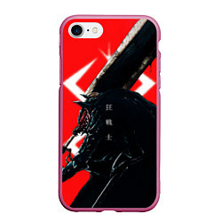 Чехол iPhone 7/8 матовый BERSERK - БЕРСЕРК, цвет: 3D-малиновый