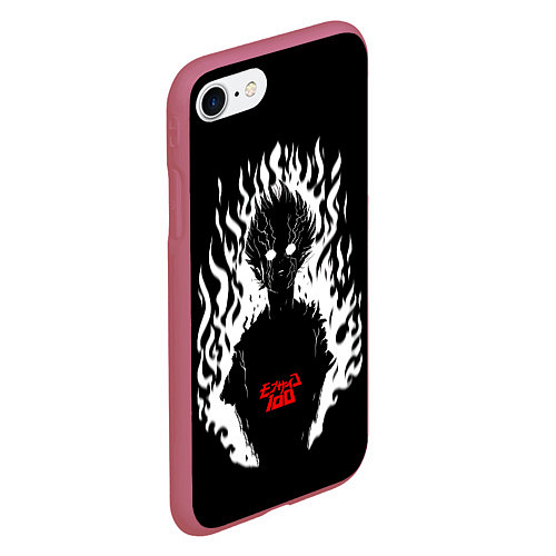 Чехол iPhone 7/8 матовый Демонический Кагеяма Mob Psycho 100 / 3D-Малиновый – фото 2