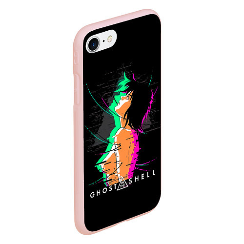 Чехол iPhone 7/8 матовый Мотоко Кусанаги - Призрак в доспехах / 3D-Светло-розовый – фото 2
