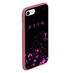 Чехол iPhone 7/8 матовый Тик ток пэйтон Payton Moormeier, цвет: 3D-малиновый — фото 2
