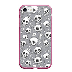 Чехол iPhone 7/8 матовый Skulls & bones