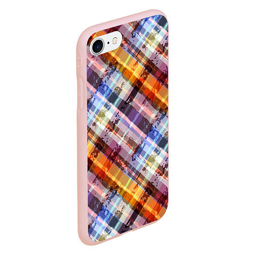 Чехол iPhone 7/8 матовый Linеs / 3D-Светло-розовый – фото 2