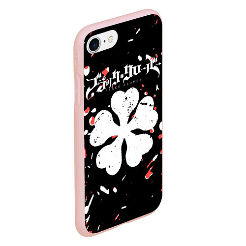 Чехол iPhone 7/8 матовый Чёрный клевер вельзевул сила и способности / 3D-Светло-розовый – фото 2