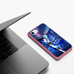 Чехол iPhone 7/8 матовый Zhong Yun Чунь Юнь, цвет: 3D-малиновый — фото 2
