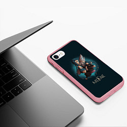 Чехол iPhone 7/8 матовый Джинкс Паудер - Jinx Powder League Of Legends, цвет: 3D-баблгам — фото 2