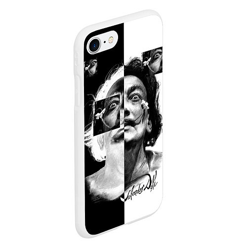 Чехол iPhone 7/8 матовый Salvador Dali - Сальвадор Дали / 3D-Белый – фото 2
