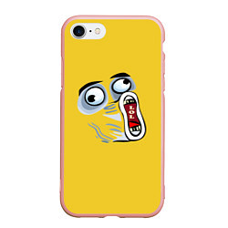 Чехол iPhone 7/8 матовый LOL Guy, цвет: 3D-светло-розовый