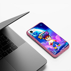 Чехол iPhone 7/8 матовый FANG BRAWL STARS FANTASY, цвет: 3D-малиновый — фото 2