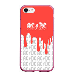 Чехол iPhone 7/8 матовый Ac dc : rock