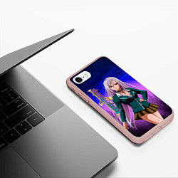 Чехол iPhone 7/8 матовый Розарио Вампир Мока Акасия, цвет: 3D-светло-розовый — фото 2