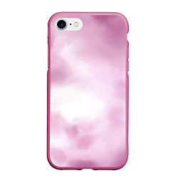 Чехол iPhone 7/8 матовый Tie-dye Pink, цвет: 3D-малиновый