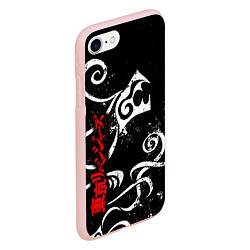 Чехол iPhone 7/8 матовый DRAKEN TATTOO WHITE ТОСВА, цвет: 3D-светло-розовый — фото 2