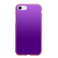 Чехол iPhone 7/8 матовый Красивый фиолетовый градиент, цвет: 3D-малиновый
