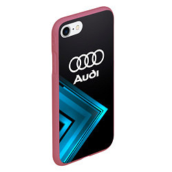 Чехол iPhone 7/8 матовый Audi Sport, цвет: 3D-малиновый — фото 2