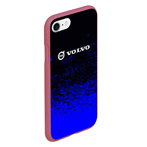 Чехол iPhone 7/8 матовый Volvo - Авто / 3D-Малиновый – фото 2