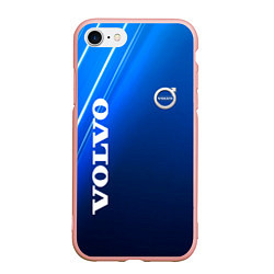 Чехол iPhone 7/8 матовый Volvo Sport Auto, цвет: 3D-светло-розовый