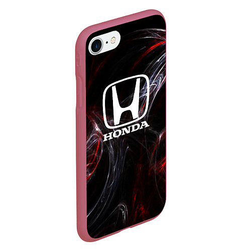 Чехол iPhone 7/8 матовый Honda разводы / 3D-Малиновый – фото 2