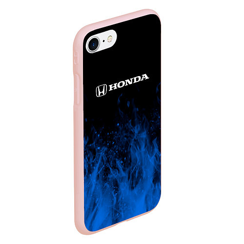 Чехол iPhone 7/8 матовый Honda огонь / 3D-Светло-розовый – фото 2