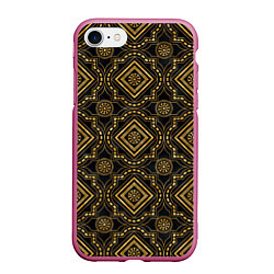 Чехол iPhone 7/8 матовый Versace classic pattern