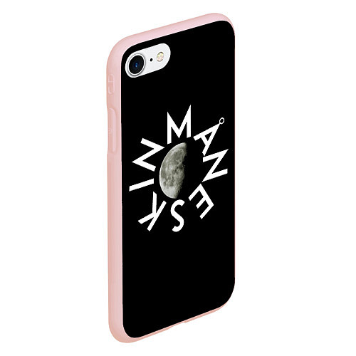 Чехол iPhone 7/8 матовый Манескин и луна / 3D-Светло-розовый – фото 2