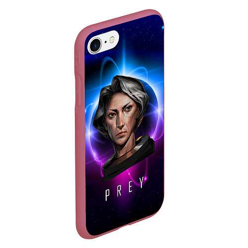 Чехол iPhone 7/8 матовый PREY GIRL PLANET / 3D-Малиновый – фото 2