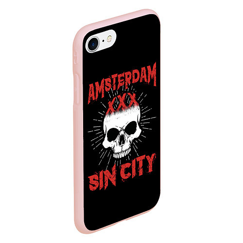 Чехол iPhone 7/8 матовый AMSTERDAM Амстердам / 3D-Светло-розовый – фото 2