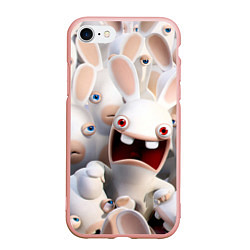 Чехол iPhone 7/8 матовый Бешеные кролики в толпе