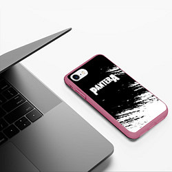 Чехол iPhone 7/8 матовый Pantera Logo, цвет: 3D-малиновый — фото 2