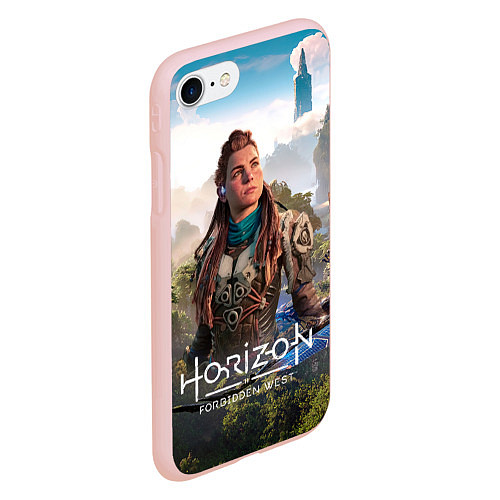 Чехол iPhone 7/8 матовый Aloy Элой Horizon / 3D-Светло-розовый – фото 2