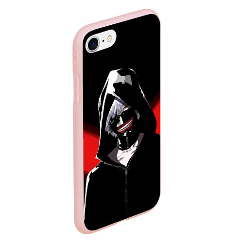 Чехол iPhone 7/8 матовый Ghoul red line / 3D-Светло-розовый – фото 2