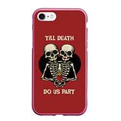 Чехол iPhone 7/8 матовый Любовь до Гроба love till death