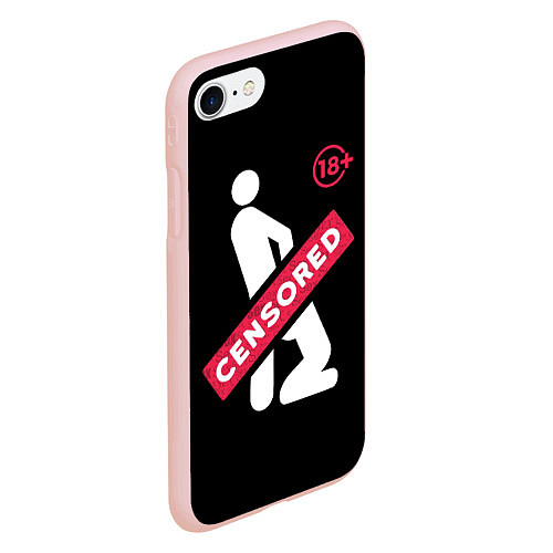 Чехол iPhone 7/8 матовый CENCORED / 3D-Светло-розовый – фото 2