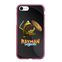 Чехол iPhone 7/8 матовый Rayman Legends Black, цвет: 3D-малиновый