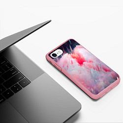 Чехол iPhone 7/8 матовый Абстрактный яркий космос, цвет: 3D-баблгам — фото 2