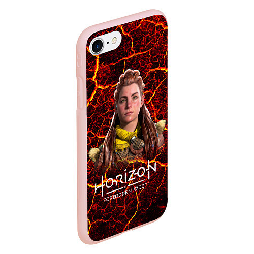 Чехол iPhone 7/8 матовый Horizon Forbidden West Элой / 3D-Светло-розовый – фото 2