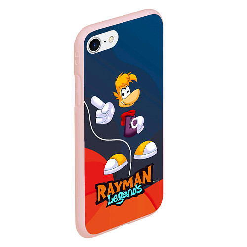 Чехол iPhone 7/8 матовый Rayman Legends kid / 3D-Светло-розовый – фото 2