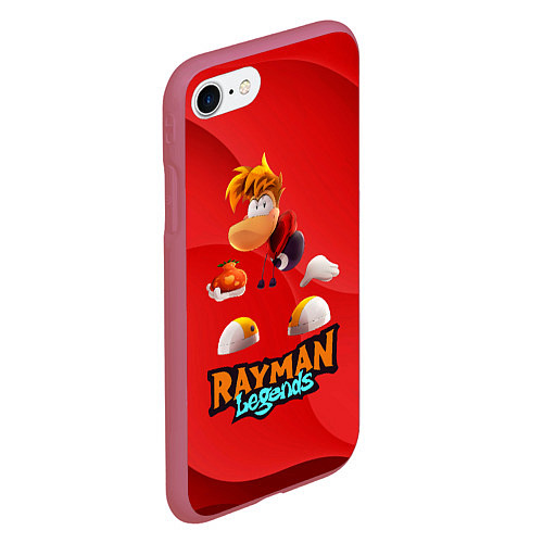 Чехол iPhone 7/8 матовый Rayman Red Legends / 3D-Малиновый – фото 2