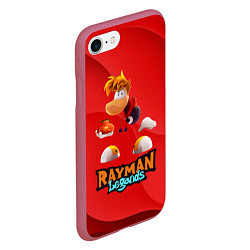 Чехол iPhone 7/8 матовый Rayman Red Legends, цвет: 3D-малиновый — фото 2