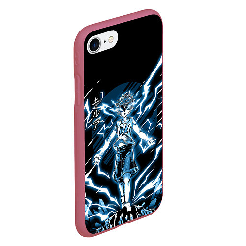 Чехол iPhone 7/8 матовый КИЛУЯ HUNTER X HUNTER / 3D-Малиновый – фото 2