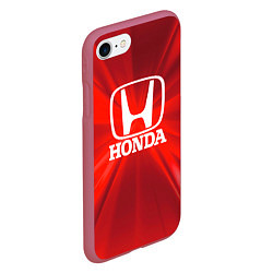 Чехол iPhone 7/8 матовый Хонда HONDA, цвет: 3D-малиновый — фото 2