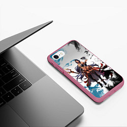 Чехол iPhone 7/8 матовый Magic in Lineage 2, цвет: 3D-малиновый — фото 2
